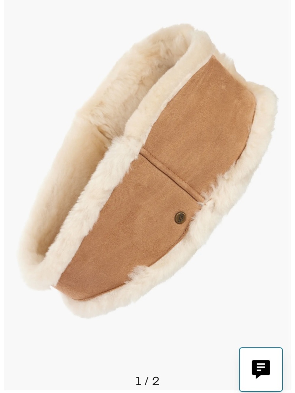 UGG Genuine Shearling Reversible Headband NWT